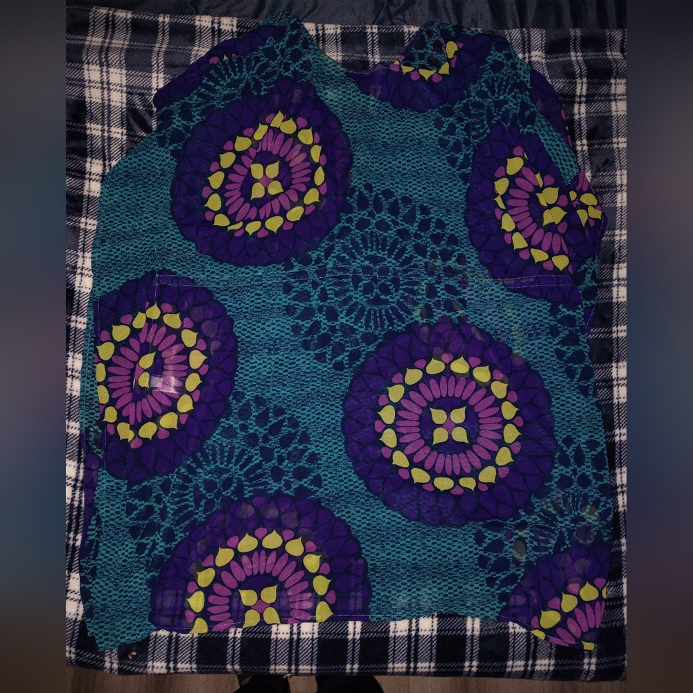 Old Navy Teal and Purple Swim Coverup